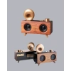 Nevamel® Retro Gramafon Bluetooth Hoparlör Çift Stereo Sesli FM Radyo Destekli