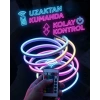 Nevamel® RGB Akıllı LED Neon Şerit Işık 3 Metre Uzaktan Kumandalı ve Telefon Kontrollü Renkli Aydınlatma
