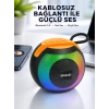Nevamel® RGB Işıklı Taşınabilir Kablosuz Bluetooth Hoparlör Yeni Nesil