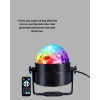 Nevamel RGB LED Disko Küresi 7 Modlu Uzaktan Kumandalı