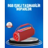 Nevamel RGB LED Işıklı 20W Taşınabilir Hoparlör Bluetooth 5.3 + Type-C Şarj