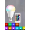 Nevamel RGB Led Lamba Led Işık Ampul Renk Değiştirebilen 100 Watt