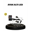 Nevamel® RGB Müzik Kontrollü Araç LED Işık Seti 48 LED 12V Uzaktan Kumandalı