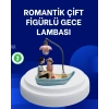 Nevamel® Romantik Sandal Üzerinde Çift Figürü LED Gece Lambası Masa Dekoru