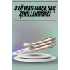 Nevamel Saç Şekillendirici Wag Maşa Üçlü Yüksek Isı Ayarlı Seramik Kaplama