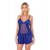 Nevamel® Saks Saten Babydoll Şort Takımı