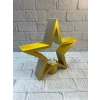 Nevamel® Sarı Yıldız Mumluk Modern Salon ve Raf Dekoru