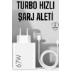 Nevamel Şarj Aleti 67W Hızlı Şarj Turbo Type-C Uyumlu Şarj Adaptörü Kablosu