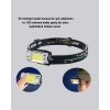 Nevamel® Şarj Edilebilir LED KAFA Feneri 215 Lümen XPE COB Güçlü Aydınlatma