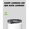 Nevamel Şarjlı LED Kafa Feneri | 4 Modlu Akıllı Sensörlü Far | Su Geçirmez IPX5 Kamp ve Balıkçı Lambası