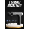 Nevamel Şarjlı Masaj Tabancası 4 Başlıklı Mini Masaj Tabancası ve Masaj Aleti