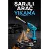 Nevamel® Şarjlı Ve Yüksek Basınçlı Oto Yıkama Makinesi Ve Sulama Tabancası Bahçe Yıkama Makinesi