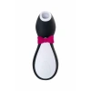 Nevamel® Satisfyer Penguin Vakum Dalgası Klitoris Vibratörü, Silikon, Siyah, 11,5 Cm