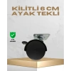 Nevamel® Sehpa ve Masa İçin 6 cm Kilitli Ayak