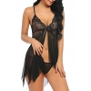 Nevamel® Seksi Siyah Tül Babydoll Gecelik 15500