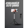 Nevamel Selfie Çubuğu Tripod Bluetooth Kumandalı Selfie Çubuğu Telefon Tutucu