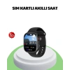 Nevamel® Sesli Arama Özellikli SIM Kartlı Siyah Akıllı Saat