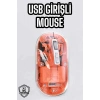 Nevamel Sessiz Kablosuz USB Girişli Mouse Fare Yüksek Performanslı