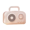 Nevamel Sevimli Tasarımlı Taşınabilir Radyolu Bluetooth Hoparlör Pembe
