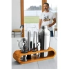 Nevamel® Shaker Kokteyl Set - 10 Parça 750 ML Shaker Coctail Set  Bambu Standlı