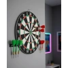 Nevamel® Şık Tasarımlı Dart Tahtası 12 İnç Dayanıklı Ahşap Gövde