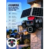 Nevamel® SIM Kart Destekli 4 Kameralı Akıllı Dış Mekan Güvenlik Kamerası