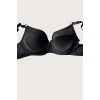 Nevamel® Siyah-Beyaz 2Li Mikro Kumaş Push Up Dolgulu Balenli Günlük Destekli Sütyen