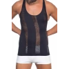 Nevamel® Siyah Fileli Erkek Korse Atlet
