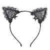 Nevamel Siyah Kedi Dantel Taç + Eldiven Seti – Parti, Dans ve Kostüm Kombini