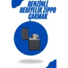 Nevamel Siyah Kutulu Metal Çakmak Benzinli Hediyelik Eşya