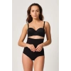 Nevamel® Siyah Mi Emay 2708 Lazer Yüksek Bel Kesim Slip Hayalet Korse (Kod:2708)