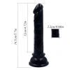 Nevamel® Siyah Renk Gerçekçi 15Cm Anal Dildo