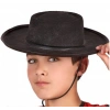 Nevamel Siyah Renk Keçe Flamenko Şapkası Çocuk Boy