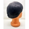 Nevamel Siyah Renk Kısa Kesim İçi Astarlı Erkek Peruğu