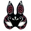 Nevamel Siyah Süet Tavşan Maskesi Simli