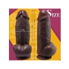 Nevamel® Siyah Superlove Realistik Dual Density Dildo – 21 Cm Güçlü Emme Tabanlı Vücut Dostu Silikon