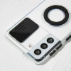 Nevamel SM Galaxy S22 Kılıf Sürgülü Kamera Lens Korumalı Yüzük Standlı Silikon Kılıf-(5775)