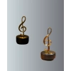 Nevamel® Sol Anahtarı Figürlü Dönen Müzik Kutusu Altın Renk Dekoratif