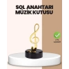 Nevamel® Sol Anahtarı Temalı Döner Müzik Kutusu Melodili Dekoratif Ürün