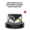 Nevamel® Solar Bahçe Lambası 100 LED Hareket Sensörlü Güneş Enerjili Aydınlatma