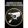 Nevamel® Solar Lamba Kamera Görünümlü Duvar Lambası Dönebilen Bahçe Aydınlatması