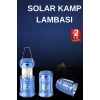 Nevamel Solar Şarjlı Kamp Lambası Güneş Enerjili Kızaklı Kamp Feneri Çadır Feneri Led Işıldak