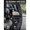Nevamel® Suya Dayanıklı 110dB Alarmlı Çelik Disk Kilidi Yeni Nesil