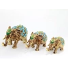 Nevamel Swarovski Taşlı 3lü Fil Figürü Model 2