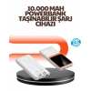 Nevamel® Taşınabilir 10000 mAh Powerbank – Dijital Göstergeli Type-C ve USB Çıkışlı