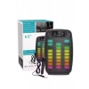 Nevamel® Taşınabilir 6.5 inç LED Bluetooth Kareoke Hoparlör RGB Işıklı Radyolu