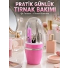 Nevamel® Taşınabilir Manikür Seti Pembe Tırnak Bakım ve Kişisel Bakım Kiti