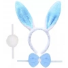 Nevamel Tavşan Kostüm Seti Mavi Renk - Taç, Papyon, Ponpon, Kuyruk