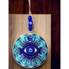 Nevamel Tek Gözlü Piramit Desenli Nazar Boncuklu Duvar Süsü