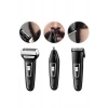 Nevamel Tıraş Makinesi 3 Başlıklı T Başlıklı Hassas Ciltlere Özel Saç Sakal Vücut Kulak ve Burun